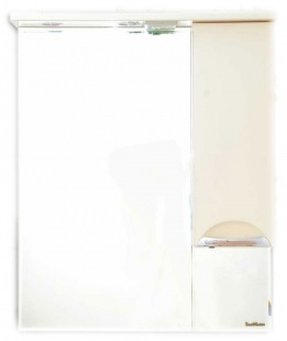 Зеркало со шкафом Милан 70 в ванную комнату