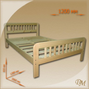 Кровать из сосны Генуя - 1200