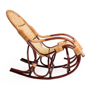 Плетеное кресло-качалка Усмань орех
