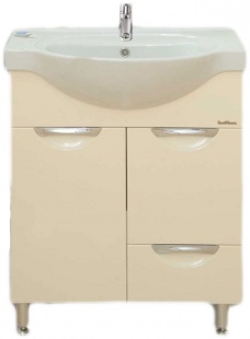 Тумба Милан 70 с 1 ящиком и раковиной  - для ванной комнаты